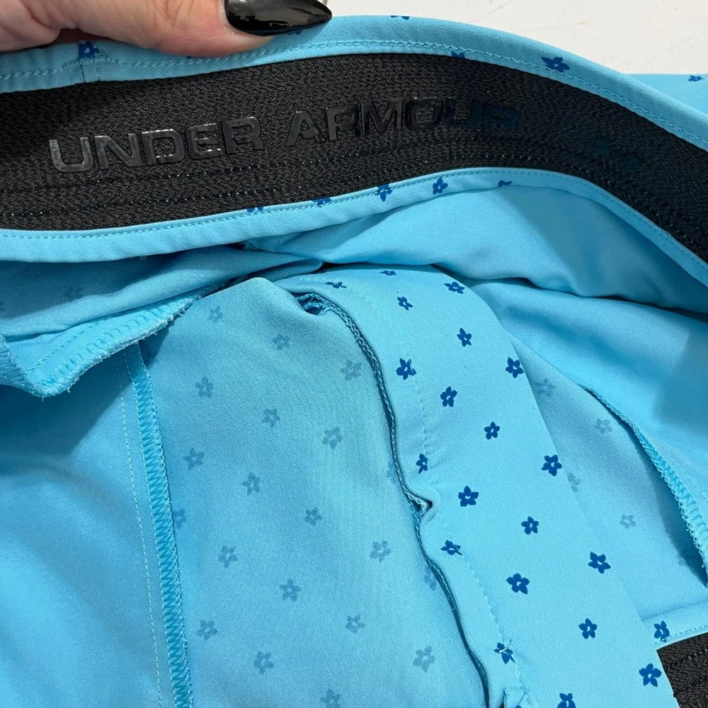 Under Armour Performance Golf Shorts Star Print Stretch‎ Athletic Mens 38